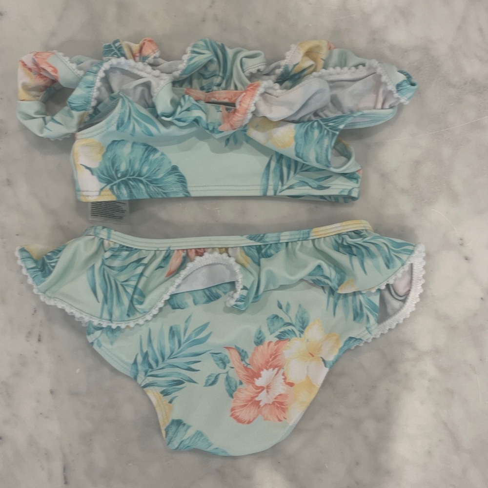 Janie and Jack Tropical Floral Bikini Set